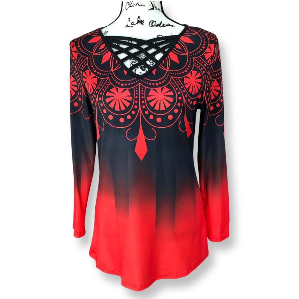 Beautiful Top with Crisscross Straps